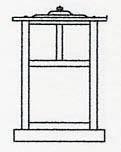 Arroyo Craftsman MC-10TAM-S - 10" mission column mount with t-bar overlay