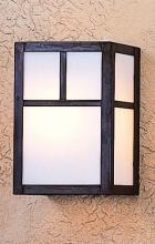 Arroyo Craftsman MS-8TTN-BK - 8" mission sconce with t-bar overlay