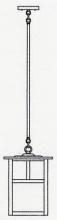 Arroyo Craftsman MSH-10TCR-S - 10" mission stem hung pendant with t-bar overlay