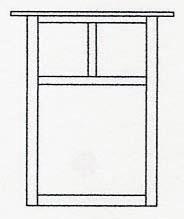 Arroyo Craftsman MW-15TTN-RB - 15" mission flush wall mount with T-bar overlay