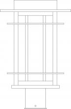 Arroyo Craftsman OPP-11OF-RC - 11" oak park post mount