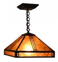 Arroyo Craftsman PH-12AM-MB - 12" prairie pendant