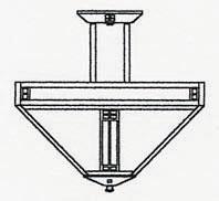 Arroyo Craftsman PIH-18GW-P - 18" prairie inverted ceiling mount