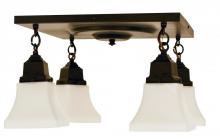 Arroyo Craftsman RCM-4-MB - ruskin 4 light ceiling mount