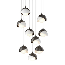 Hubbardton Forge 131105-SKT-LONG-14-02-GG0711 - Brooklyn 9-Light Double Shade Pendant