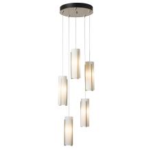 Hubbardton Forge 131124-SKT-STND-86-GG0065 - Exos Glass 5-Light Pendant