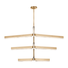 Visual Comfort & Co. Modern Collection KWCH70527HABALB - Linea 56 Three Tier Chandelier