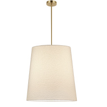 Dainolite DAL-201P-AGB - 1 Light Incandescent Aged Brass Pendant with Boucle Fabric Shade