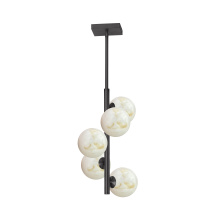 Dainolite GVA-175P-MB - 5LT Pendant, MB w/ Faux Alabaster