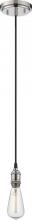 Nuvo 60/5405 - Vintage; 1 Light; Pendant; Vintage Lamp Included; Polished Nickel Finish