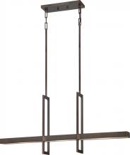 Nuvo 62/116 - Frame; 3 Module Island Pendant with Frosted Glass; Hazel Bronze Finish