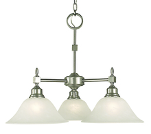 Framburg 2439 PN/AM - 3-Light Polished Nickel Taylor Dinette Chandelier