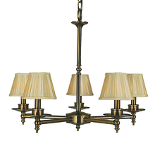 Framburg 2515 PS - 5-Light Polished Silver Sheraton Dining Chandelier