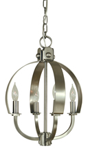 Framburg 4724 BN - 4-Light Brushed Nickel Luna Chandelier