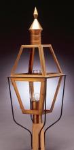 Northeast Lantern 1033-AB-LT3-CLR - Post Antique Brass 3 Candelabra Sockets Clear Glass