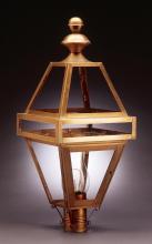 Northeast Lantern 1223-AB-CIM-CLR - Post Antique Brass Medium Base Socket With Chimney Clear Glass