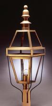 Northeast Lantern 1253-DB-LT3-FST - Post Dark Brass 3 Candelabra Sockets Frosted Glass