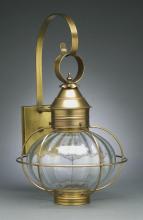 Northeast Lantern 2541-VG-MED-CLR - Caged Onion Wall Verdi Gris Medium Base Socket Clear Glass