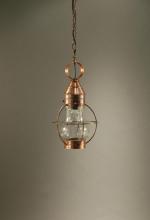 Northeast Lantern 2722-VG-MED-CLR - Caged Pear Hanging Verdi Gris Medium Base Socket Clear Glass