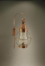 Northeast Lantern 2741-AB-MED-CLR - Caged Pear Wall Antique Brass Medium Base Socket Clear Glass