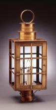 Northeast Lantern 5153-DAB-LT3-CLR - Can Top H-Bars Post Dark Antique Brass 3 Candelabra Sockets Clear Glass