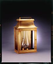 Northeast Lantern 5751-AC-LT2-CLR - Pagoda Wall Antique Copper 2 Candelabra Sockets Clear Glass
