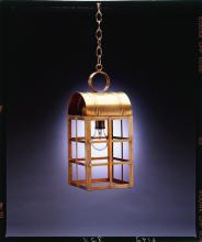 Northeast Lantern 6142-AB-MED-CLR - Culvert Top H-Bars Hanging Antique Brass Medium Base Socket Clear Glass