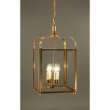 Northeast Lantern 6732-AC-LT4-CLR - Crown XLarge Hanging Antique Copper 4 Candelabra S