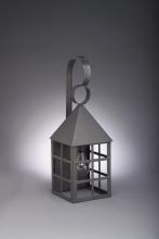 Northeast Lantern 7131-VG-MED-CLR - Pyramid Top H-Bars Wall Verdi Gris Medium Base Socket Clear Glass