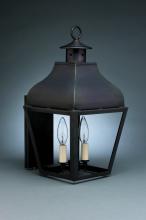 Northeast Lantern 7631-DAB-MED-CLR - Curved Top Wall Dark Antique Brass Medium Base Socket Clear Glass