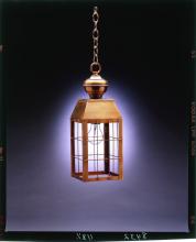 Northeast Lantern 8332-AC-MED-CLR - H-Rod Hanging Antique Copper Medium Base Socket Clear Glass