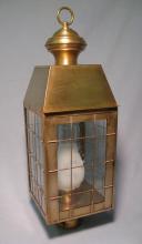 Northeast Lantern 8353-DB-CIM-CLR - H-Rod Post Dark Brass Medium Base Socket With Chimney Clear Glass