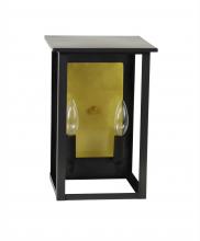 Northeast Lantern 8991R-DB-LT2-CLR-BR85 - Large Ashford With Rectangle Reflector Wall Mount Light