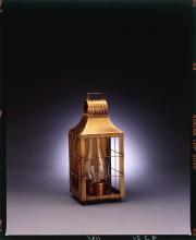 Northeast Lantern 9231-AC-CIM-CLR - Culvert Top H-Rod Wall Antique Copper Medium Base Socket With Chimney Clear Glass
