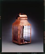 Northeast Lantern 9251-AC-CIM-CLR - Culvert Top H-Rod Wall Antique Copper Medium Base Socket With Chimney Clear Glass