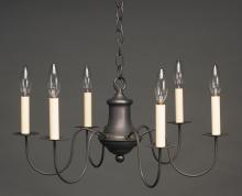 Northeast Lantern 967-VG-LT6 - Hanging S-Arms Verdi Gris 6 Candelabra Sockets