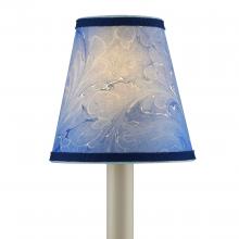 Currey 0900-0013 - Marble Blue Paper Tapered Chandelier Shade