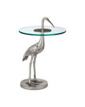 Currey 4000-0195 - Crane Silver Accent Table