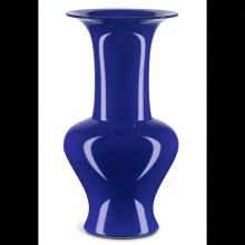 Currey 1200-0695 - Ocean Blue Corolla Vase