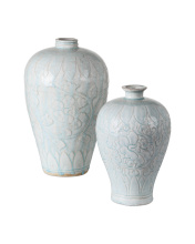 Currey 1200-1002 - Nanjing Light Blue Vases Set of 2