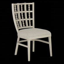 Currey 7000-0702 - Norene Gray Chair, Demetria Parchment
