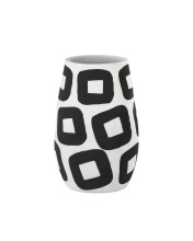 Currey 1200-0606 - Pagliacci Large Black & White Vase