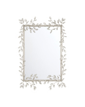 Currey 1000-0162 - Forget-Me-Not Silver Rectangular Mirror