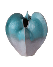 Currey 1200-0997 - Free-Form Blue Vase